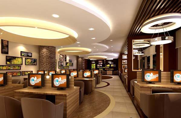 網(wǎng)吧裝修小技巧，教你三招花最少的錢達(dá)到最好(圖1)